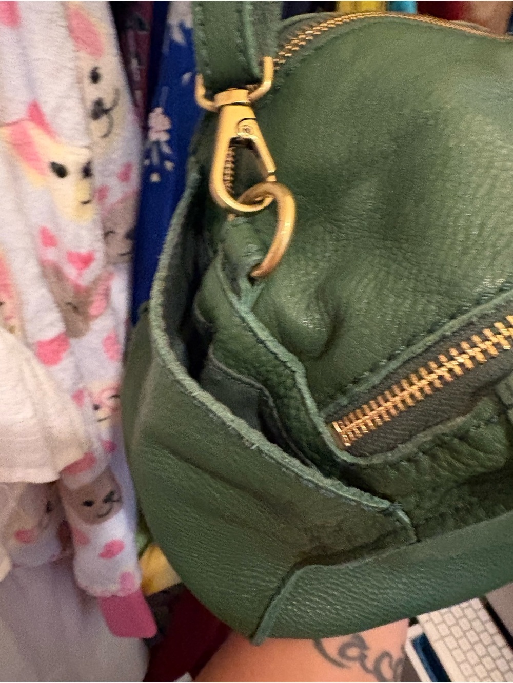 Fossil | Large Leather Satchel | Deep Green - Picture 12 of 17